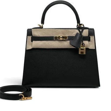 Hermès Kelly 25 Sellier handbag in black Epsom leather with gold-tone hardware
