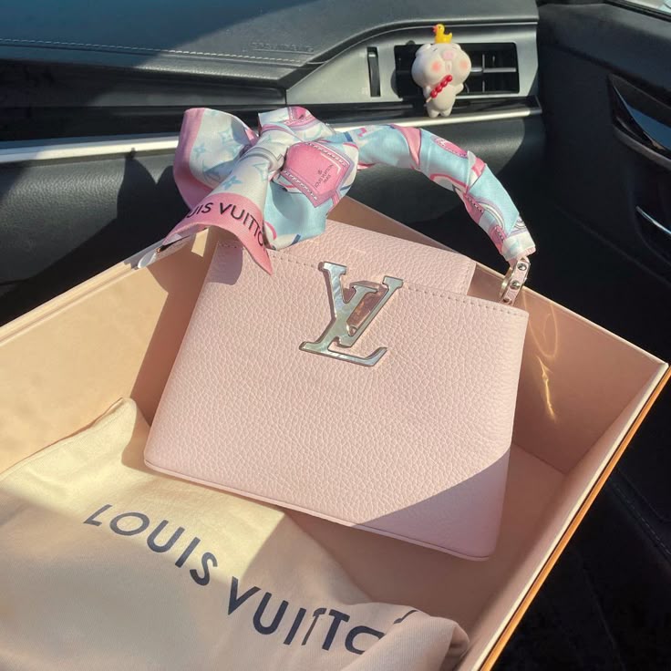 pink Louis Vuitton Capucines Mini handbag
