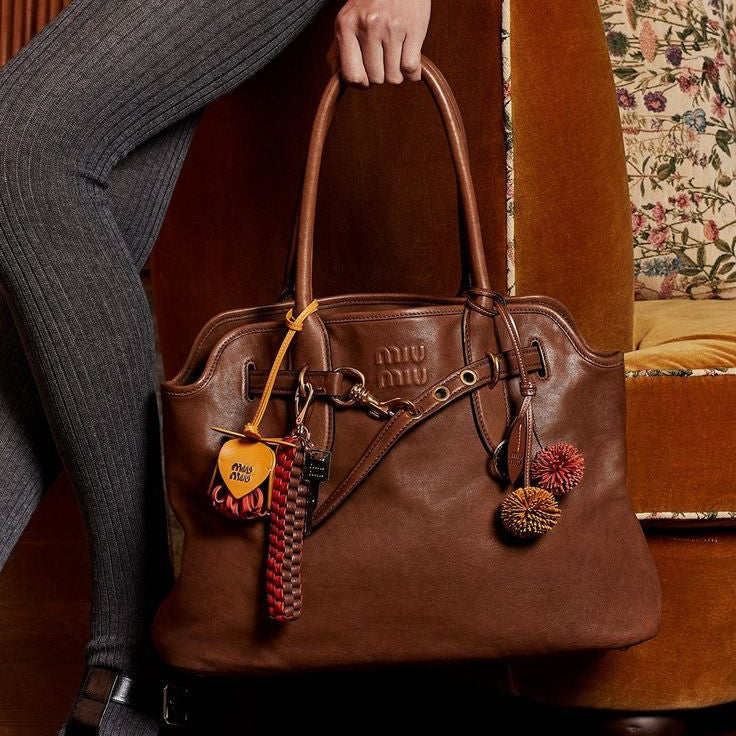 Miu Miu Aventure Nappa Leather Bag in brown