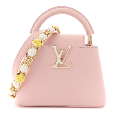 pink Louis Vuitton Capucines Mini handbag