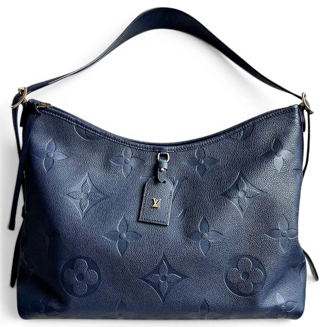 Louis Vuitton CarryAll PM or MM Monogram Empreinte Leather handbag in black