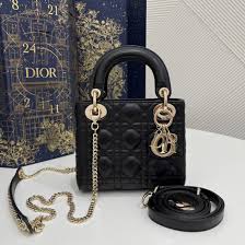 Black Cannage Lambskin Mini Lady Dior