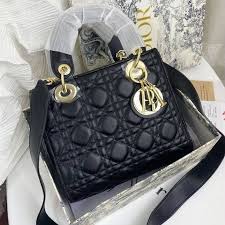 Black Cannage Lambskin Mini Lady Dior