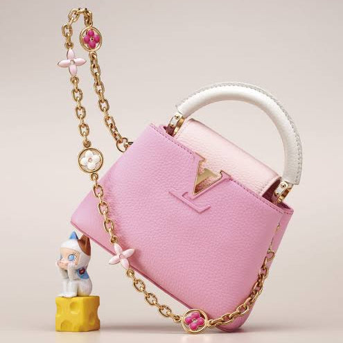 Louis Vuitton Taurillon Flower Chain Capucines Mini bag