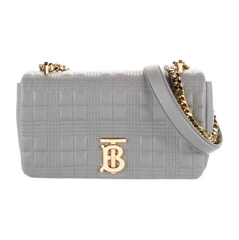 Burberry Small Lola Chain Shoulder Bag featuring a gold-tone Thomas Burberry